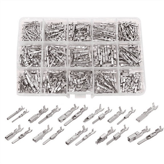 New Arrivals 290PCS Automotive Wire Terminal Pinconnector 1-3.5mm Non Insulated Plug Disassembly Male and Female Crimping Pins