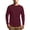 Wine-B, variant on Men's Blend Long Sleeve Tees, Moisture Wicking, Odor Protection, UPF 30+, Gray XXL(XXL)