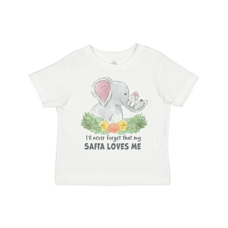 

Inktastic I ll Never Forget That My Safta Loves Me with Cute Elephants Gift Toddler Boy or Toddler Girl T-Shirt