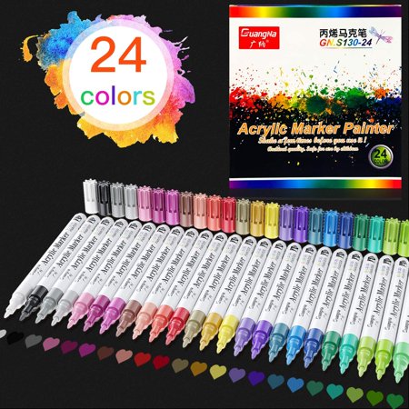 Sofirn Painting pen 24-color paint pen, waterproof nib permanent color ...
