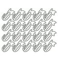 thumbnail image 4 of TOPINCN 30X Coated Wire Paperclip Bookmark Clip File Business Card Holder Office Supply, 4 of 8