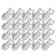 thumbnail image 4 of 30 Uds. Clip de papel de alambre recubierto de plástico, Clip para marcapáginas, soporte para tarjetas de visita, suministros de oficina, 4 of 5