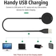 thumbnail image 3 of Compatible avec le Support de Charge Garmin Fenix 5/5S/5X, Accessoire de Support de Berceau de Station de Charge avec 1 M USB, 3 of 5