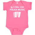 thumbnail image 3 of Inktastic Life's Better Polka Music Boys or Girls Baby Bodysuit, 3 of 5