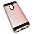thumbnail image 2 of LG K40 Dual layer Metal Brushed Shockproof Armor Hybrid Case Cover Black, 2 of 2