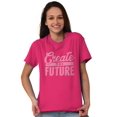 thumbnail image 3 of Inspirational Create The Future Quote Women's Plus Size Graphic Tee Brisco Brands 5X, 3 of 5