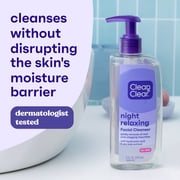 Clean & Clear Night Relaxing Oil-Free Night Face Wash, 8 fl. oz