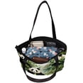 thumbnail image 5 of Panda Canvas Leather Mix Hand-Held Tote Bag Twill Sponge Jeanette 30x10.5x39cm/11.8x4.1x15.4in, 5 of 5