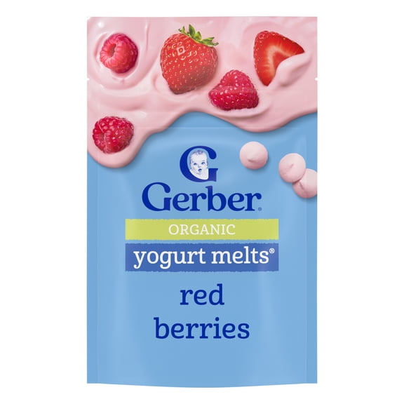 Gerber 2nd Foods Organics for Baby Yogurt Melts, Red Berries, 1 oz Bag