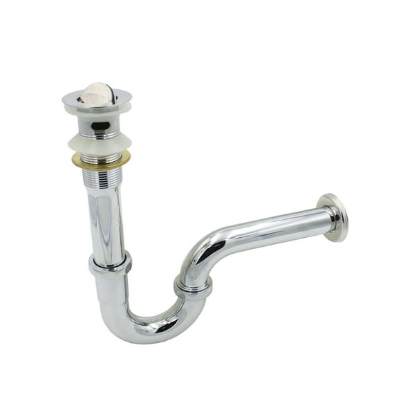 Cespol Desagüe Para Lavabo Alfa Cromado de Acero Inoxidable Con Moneda