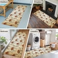 thumbnail image 5 of 2'x6' Rug Runners for Hallways Kitchen, Desert Sand Camel Non Slip Entryway Beside Floor Carpet Runner, Summer Tropical Animals Vintage Beige Laundry Room Bedroom Throw Rugs Mat for Family Pet, 5 of 8