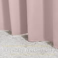 thumbnail image 5 of NICETOWN Kitchen Blackout Curtains Modern Solid Noise Reducing Grommet Drapes, W42 x L45, Set of 2, Blush Pink, 5 of 7