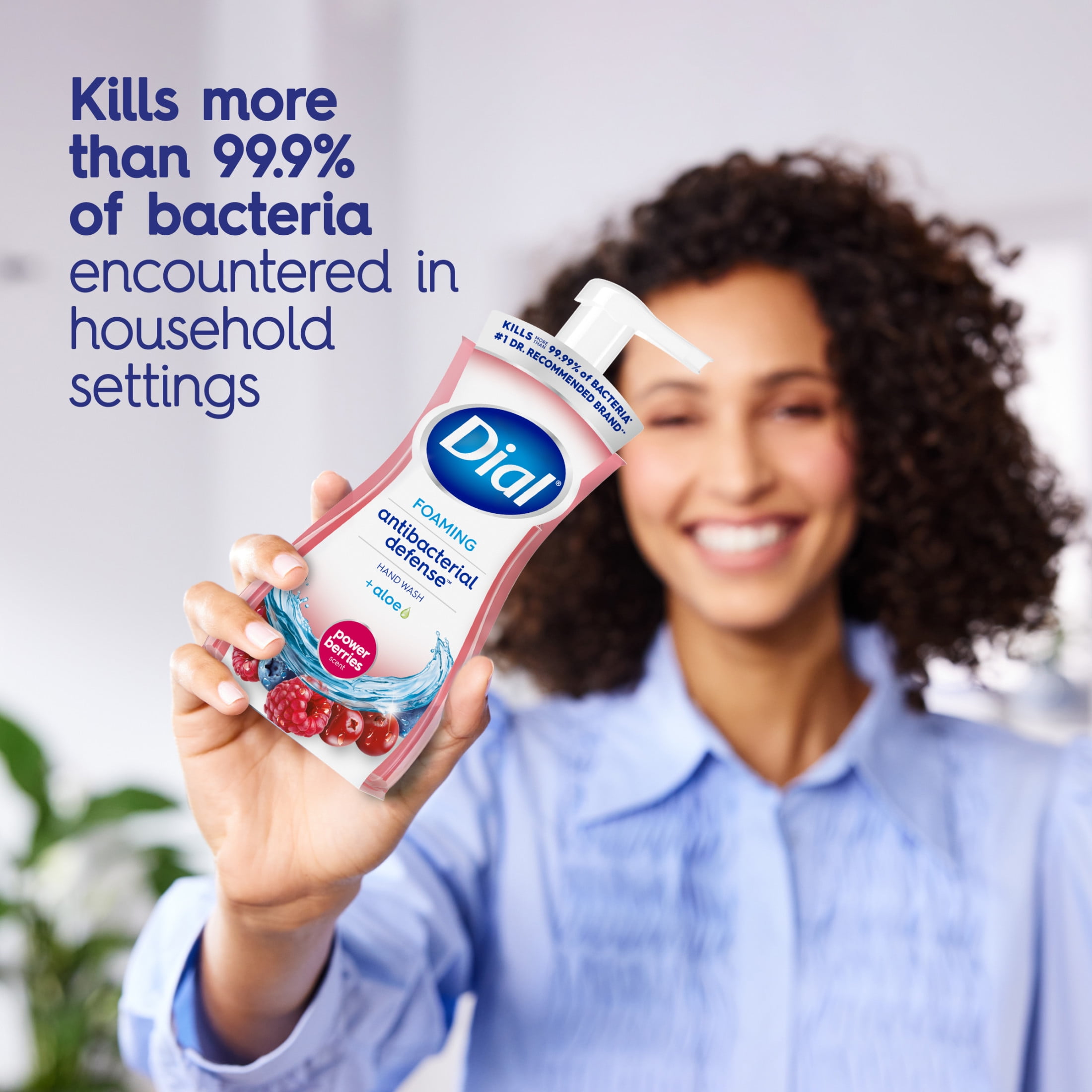 (4 pack) Dial Antibacterial Defense Power Berries Scent Foaming Hand Soap, 7.5 fl oz