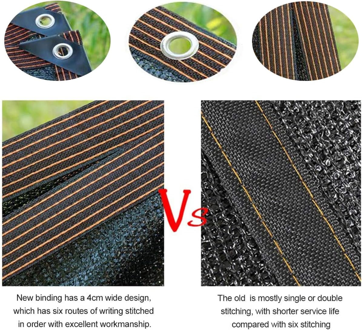 Shade Cloth with Grommets - 70-90% Sunblock Net for Garden Patio,6.5' x 3' Mesh Tarps for Shade for Outdoor Pergola Lawn Swimming Pool Sun Shade Cloths for Chicken Easier to Hang Shade Net Cover