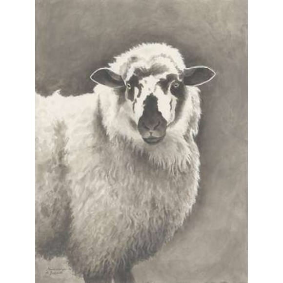 Heirloom Madras Sheep Poster Print by Gwendolyn Babbitt (11 x 14)