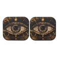 thumbnail image 7 of Bingfone Mystical Golden Eye Windshield Sun Shade 2-Piece Foldable Car Front Window Sunshade for Most Sedans SUV Truck - Large, 7 of 7