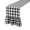 #Black&White-004, variant on LIORAGLJ Christmas Table Runner with Ruffled Ends Double-Sided Plaid 13×55in Dining Table Window Decor