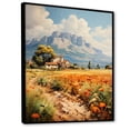 thumbnail image 2 of Designart "Czannes Series Mont Saintevictoirepaul wall art" Cottage Floater Framed Canvas Art Print, 2 of 7