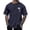 Navy Blue, variant on Men's Summer Beach Little Tree Print Short Sleeve Round Neck T Shirt, Polyester, Lightweight, Skin friendly, for Casual & Active Occasions