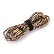 LINDMEYERS 10ft 3.5mm Gold-Plated Auxiliary Audio Stereo Cable AUX Cord Long for iPod Phone