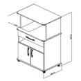 thumbnail image 3 of Armario Multiuso Bertolini ASM 151 Blanco, 3 of 4