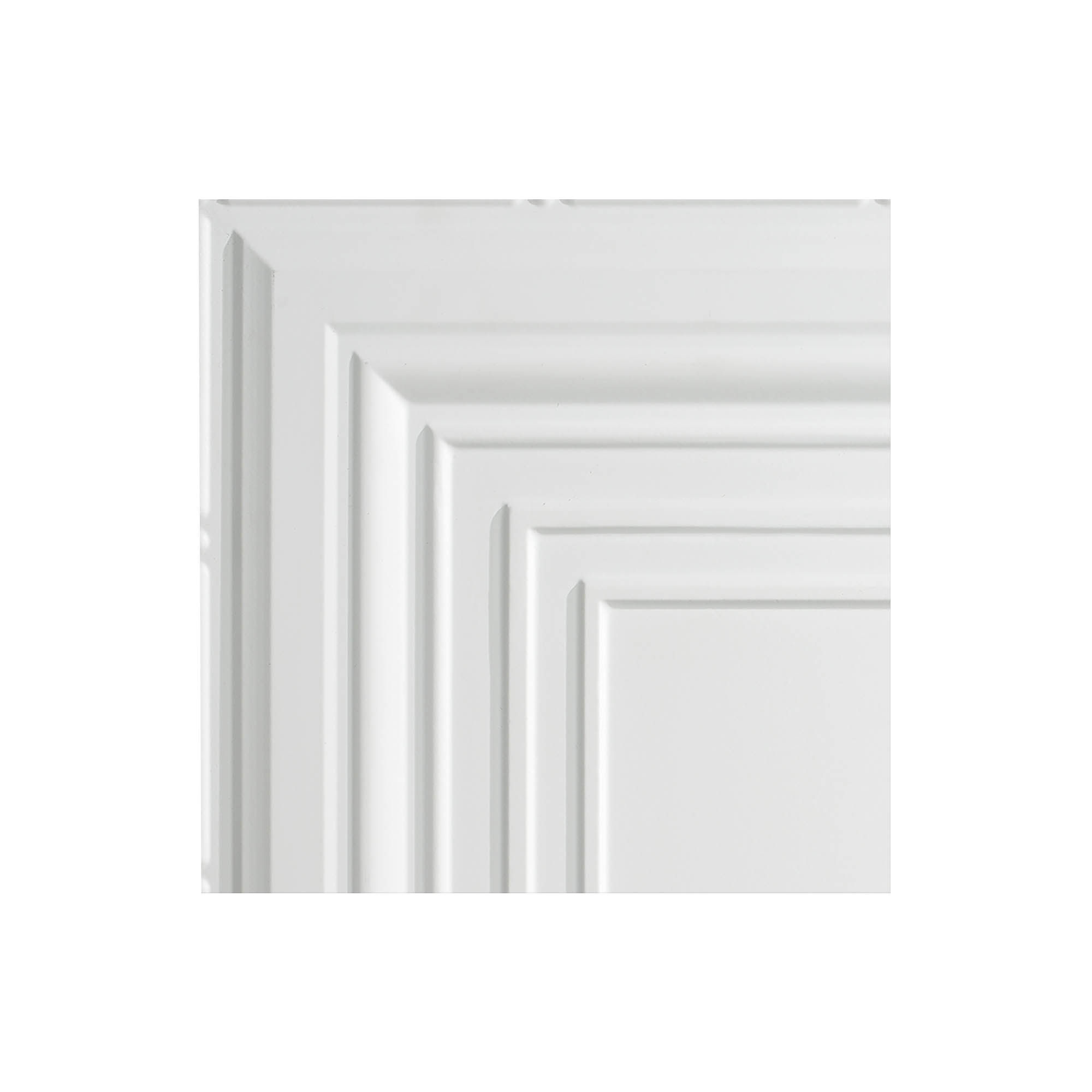 Fasade Easy Installation Traditional 3 Matte White Glue Up Ceiling Tile Ceiling Panel 12 X 12 Sample Walmart Com Walmart Com