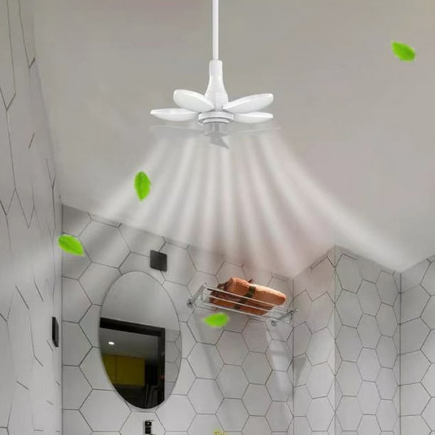 Ventilador de techo moderno con luz LED, mando a distancia, para dormitorio, sala de estar, cocina
