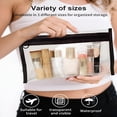 AOMRCOL Clear Makeup Bags,3 Pack Small Waterproof Cosmetic Toiletry ...