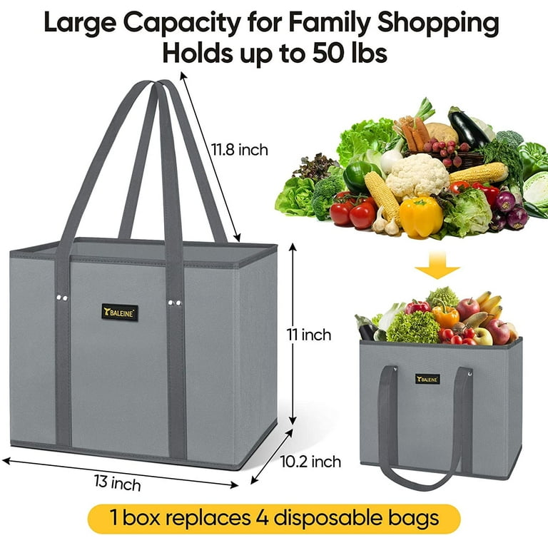  BALEINE 2-Pack Oversized Moving Bags with Reinforced Handles,  Heavy-Duty Storage Tote for Clothes, Moving Supplies (Winter Grey, 2-Pack)  : Home & Kitchen