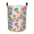 thumbnail image 1 of Balery Tropical Plants Cesta de ropa redonda con asas, impermeable, independiente, para ropa, juguetes, dormitorio y familia-Medium, 1 of 6