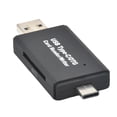 thumbnail image 2 of 2-in-1 Type-c USB 3.0 Card Reader Dual Heads SD TF Micro SD Memory Cards Reading Writing Device Workhe, 2 of 9