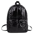 thumbnail image 2 of Fashion Women Solid Color Zipper Backpack Waterproof Shoulder Bag Travel Bag, 2 of 5