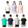thumbnail image 6 of Hotiary Kids Boys Girls Spring Summer Ice Silk T-shirt Moisture Wicking Athletic Solid Color T Shirts Children Short Sleeve Breathable Quick Dry Sports Tee Tops for 7-13 Years, 6 of 7