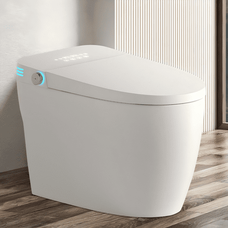 Dcskyn Smart Toilet One Piece Bidet Heated Seat Auto Flush Tankless Design Warm Air Dryer