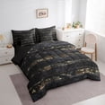 thumbnail image 2 of Manfei Camo American Flag 7-Piece Twin Bedding,Patriotic 4Th Of July Bedding Comforter Set,Black Reversible, 2 of 7