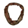 thumbnail image 2 of Steve Madden Women's Mid Weight Cozy Plaid Muffler Scarf Brown Size Regular, 2 of 2