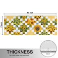 thumbnail image 5 of Kitchen Rugs Sets Of 2,Sunflower Checkered Pattern Anti Fatigue Kitchen Mat Rugs Non Slip Washable,Decorative Kitchen Floor Mats for Kitchen,Sink,Laundry,17"X47", 5 of 5