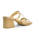 thumbnail image 4 of DREAM PAIRS Women's Strappy Heels Block Open Toe Low Heel Chunky Mules Sandals Dress Shoes, 4 of 5