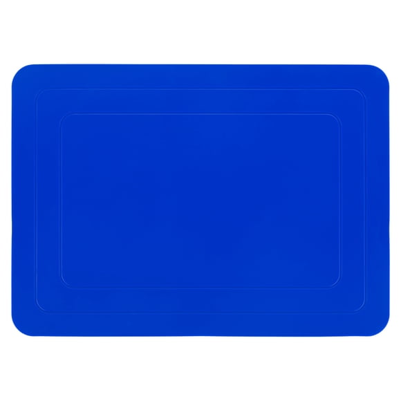 Tapete de silicona Mars Wellness 25 x 18 cm antideslizante azul