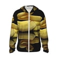 thumbnail image 1 of Fotbe Yellow White-Lipped Pit Viper Chaqueta con Protección Solar UPF 50+ para Hombre y Mujer, Camisa con Capucha y Bolsillos-Small, 1 of 7