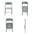 thumbnail image 5 of Mainstays 5-Piece 34 in Square Centerfold Folding Card Table and 4 Folding Chairs Set, Gray, 5 of 8