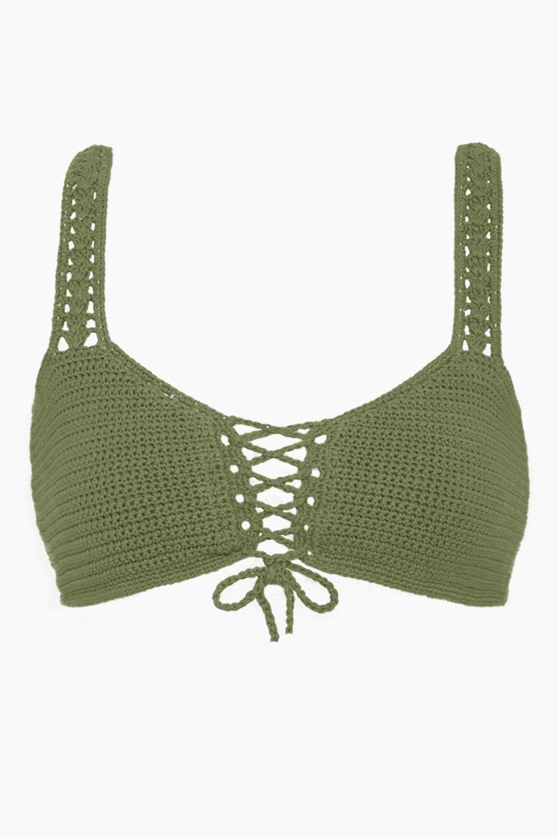 olive green bralette