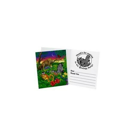 Party Destination 236075 Zoology Thank-You Notes