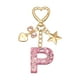 thumbnail image 1 of Llavero de Letra Inicial Lindo Uxcell para Mochila, Billetera, Llaves de Coche, Letra P Rosa, 1 of 7
