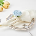 thumbnail image 4 of Elegantes Anillos de Servilleta Florales de 6 unidades - Perfectos para Bodas y Ocasiones Especiales ¡, 4 of 11