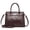 coffee, variant on Genuine Cowhide Leather Crocodile Grain Tote Bag, Women's Top-handle Shoulder Bag, Work Handbag