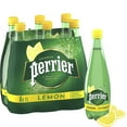 thumbnail image 1 of Perrier Lemon Sparkling Carbonated Water – 6x1 L Plastic Bottle, 1 of 10