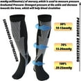 thumbnail image 4 of LNGOOR Chaussettes de Compression Médicales Varices Nylon Bas de Soins Infirmiers Adaptées pour le Sport Chaussettes de Compression Noires Anti-Fatigue, 4 of 7