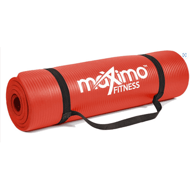 Maximo Fitness Yoga Mat - Multipurpose Exercise Mat for Men, Women and Kids, Ideal Non Slip Workout Mats for Yoga, Pilates, Gym Exercise with Carrying Strap