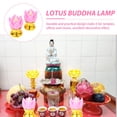 thumbnail image 3 of 2 Pcs Lampe en Forme de Lotus LED Créative Bouddha Lampe Lotus Décorative, 3 of 9